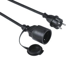 Hama Verlängerungskabel 10 m schwarz