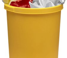 HAN Papierkorb 50,0 l gelb