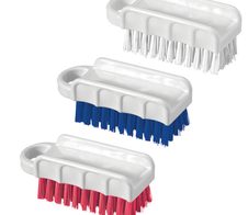 Nölle Nagelbürste blau/weiß Kunststoff