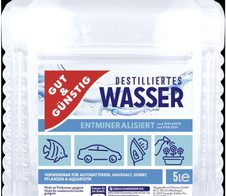GUT&GÜNSTIG Destilliertes Wasser 3x 5 l