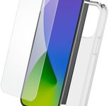 BigBen Handy-Cover Tasche+Glas für iPhone 14 Pro transparent