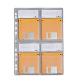 DURABLE 4er Disketten-Hüllen transparent, 5 St.