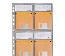 DURABLE 4er Disketten-Hüllen transparent, 5 St.