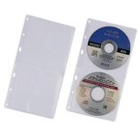 DURABLE 2er CD-/DVD-Hüllen Cover S abheftbar transparent, 5 St.