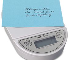 MAUL Briefwaage Oval weiß