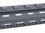 MediaRange USB-Hub 7-fach schwarz