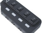 MediaRange USB-Hub 4-fach schwarz