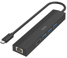 Hama Multiport-Adapter USB-C-Hub Multiport 6 Ports