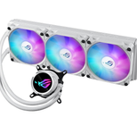 ASUS ROG STRIX LC III 360 ARGB White All-in-One Flüssig-CPU-Wasserkühlung weiß (drei adressierbare ROG ARGB-Lüfter, Anti-Vibrations-Gummi, kompatibel mit Intel LGA 1700, 1200, 115X, AMD AM5, AM4)