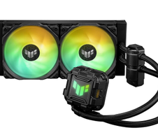 ASUS TUF Gaming LC II 240 ARGB All-in-One-Flüssig-CPU-Kühler (Aura Sync Beleuchtung, 2x TUF Gaming 120mm ARGB-Radiatorlüfter, schwarz)