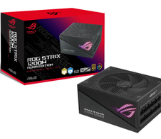 ASUS ROG STRIX 1200W Gold Aura Edition RGB Netzteil (1200 Watt, Aura Sync RGB Belechtung, 80+ Gold Zertifizierung, Axial-Tech Lüfter, ATX 3.0 Kompatibel, PCIe 5.0 Ready)