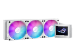 ASUS ROG Ryujin III 240 ARGB White Edition All-in-One Flüssig CPU-Kühler (3,5 Zoll LCD, Asetek-Pumpe der 8. Generation, 2x ROG 120mm Radiator mit magnetischen Daisy-Chain ARGB-Lüftern, weiß)