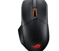ASUS ROG Chakram X Origin kabellose RGB Gaming Maus (optischer ROG AimPoint-Sensor, 36.000 dpi, Polling-Rate 8000 Hz, RF 2,4 GHz / Bluetooth / kabelgebunden, 11 programmierbare Tasten, analoger Joystick, schwarz)