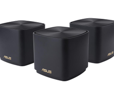 ASUS ZenWiFi XD4 Plus 3er Set AX1800 Whole-Home Mesh WiFi 6 System kombinierbarer Router (bis zu 445m² Abdeckung, AiMesh, AiProtection, Wandbefestigung, App Steuerung) schwarz