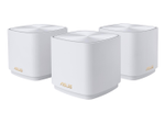 ASUS ZenWiFi XD5 AX3000 3er Set Weiß kombinierbarer Router (Whole-Home Mesh WiFi 6 System, Abdeckung von bis zu 465m², 160 MHz, 3000 Mbit/s, AiMesh, AiProtection)