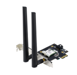 ASUS PCE-AXE5400 WiFi 6E PCI-E Adapter (zwei externe Antennen, 6Hz Band, 160MHz, Bluetooth 5.2, WPA3, OFDMA, MU-MIMO)