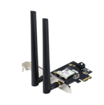 ASUS PCE-AXE5400 WiFi 6E PCI-E Adapter (zwei externe Antennen, 6Hz Band, 160MHz, Bluetooth 5.2, WPA3, OFDMA, MU-MIMO)