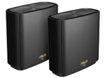 ASUS ZenWiFi XT9 AX7800 2er Set Schwarz kombinierbarer Router (Tethering als 4G und 5G Router-Ersatz, Whole-Home Tri-Band AI Mesh WiFi 6 Router System, 2.5G Port, Abdeckung von bis zu 530qm / 6+ Räumen, einfache Einrichtung per App, AiProtection Pro)