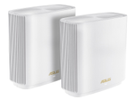 ASUS ZenWiFi XT9 AX7800 2er Set Weiß kombinierbarer Router (Tethering als 4G und 5G Router-Ersatz, Whole-Home Tri-Band AI Mesh WiFi 6 Router System, 2.5G Port, Abdeckung von bis zu 530qm / 6+ Räumen, einfache Einrichtung per App, AiProtection Pro)