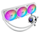 ASUS ROG STRIX LC 360 RGB adressierbare RGB-Radiatorlüfter (3x 120 mm Lüfter, AIO Wasserkühlung, Aura Sync RGB, mit RGB Lüfter), Weiß