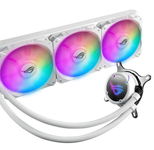 ASUS ROG STRIX LC 360 RGB adressierbare RGB-Radiatorlüfter (3x 120 mm Lüfter, AIO Wasserkühlung, Aura Sync RGB, mit RGB Lüfter), Weiß