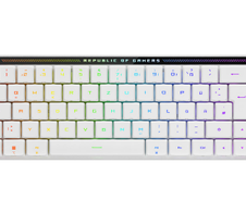 ASUS ROG Falchion RX Low Profile kabellose Gaming-Tastatur, weiß