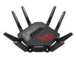 ASUS ROG Rapture GT-BE98 Quad-Band WiFi 7 Gaming Router (320MHz Bandbreite, duale 10G Ports, Backup WAN, Mobile Game Mode, Aura RGB, AiMesh, VPN)