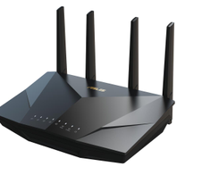 ASUS RT-AX5400 AiMesh Dual Band WiFi 6 kombinierbarer Router (Tethering als 4G und 5G Router-Ersatz, integriertes VPN, AiProtection Pro Netzwerksicherheit, Instant Guard, bis zu 5.400 Mbit/s)