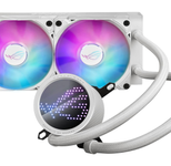 ASUS ROG Ryuo III 240 ARGB White Edition All-in-One-Flüssig-CPU-Kühler (2x adressierbare 120 mm ARGB Radiatorlüfter, Anime Matrix™-LED-Display, kompatibel mit Intel LGA 1700, 115x, 1200 & AM4, AM5-Sockel, weiß)