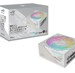 ASUS ROG Loki SFX-L 850W Platinum Netzteil (Vollmodulares Netzteil, 80+ Platinum, Lambda A zertifiziert, 120mm PWM ARGB Lüfter, Aura Sync RGB Beleuchtung, ATX 3.0 kompatibel, PCIe 5.0 ready, weiß)