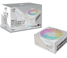 ASUS ROG Loki SFX-L 850W Platinum Netzteil (Vollmodulares Netzteil, 80+ Platinum, Lambda A zertifiziert, 120mm PWM ARGB Lüfter, Aura Sync RGB Beleuchtung, ATX 3.0 kompatibel, PCIe 5.0 ready, weiß)
