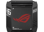 ASUS ROG Rapture GT6 AX10000 1er Pack Tri-Band Gaming Mesh WiFi System kombinierbarer Router (Tethering als 4G und 5G Router-Ersatz, WiFi 6, bis zu 270qm Abdeckung, 2,5G Port, 160 MHz-Kanäle, AIMesh) schwarz