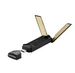 ASUS USB-AX56 Dual-Band AX1800 USB-WLAN-Adapter (WiFi 6, externe Antenne, WPA3-Security, Plug-and-Play)