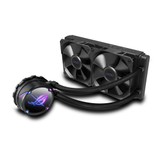 ASUS ROG STRIX LC II 240 All-in-One Flüssig-CPU-Wasserkühlung (Aura Sync, zwei adressierbare ROG 120mm RGB-Lüfter)