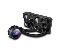 ASUS ROG STRIX LC II 240 All-in-One Flüssig-CPU-Wasserkühlung (Aura Sync, zwei adressierbare ROG 120mm RGB-Lüfter)