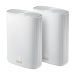 ZenWiFi AX Hybrid (XP4) AX1800 + Powerline 2er Set Weiß kombinierbarer Router (Tethering als 4G und 5G Router-Ersatz, AX1800 + AV1300 Whole-Home Mesh WiFi 6 System, Abdeckung von bis zu 510m² / 6+ Zimmern, einfache Einrichtung per App, AiProtection Pro)