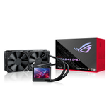 ASUS ROG RYUJIN II 240 All-in-One CPU-Wasserkühlung (3,5-Zoll-LCD, integrierter Pumpenlüfter zur Kühlung von VRM und M.2, 2x Noctua iPPC 2000 PWM 120mm Radiatorlüfter)