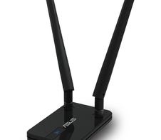 ASUS USB-AC58 Wireless-AC1300 Dual-band USB Adapter (USB 3.0, zwei abnehmbare Antennen, USB-Verlängerungskabel, einfaches Einrichten per WPS-Button)