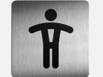 DURABLE Piktogramm WC Herren 15 cm x 15 cm