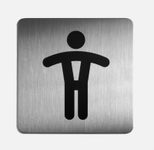 DURABLE Piktogramm WC Herren 15 cm x 15 cm