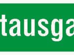 SafetyMarking® Hinweisaufkleber Notausgang 30 cm x 10.5 cm