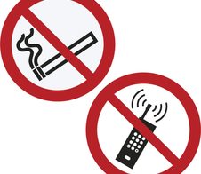 Verbotsaufkleber Handy benutzen verboten 10 cm