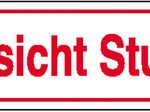 SafetyMarking® Hinweisaufkleber Vorsicht Stufe! 25 cm x 7 cm