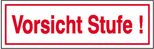 SafetyMarking® Hinweisaufkleber Vorsicht Stufe! 25 cm x 7 cm