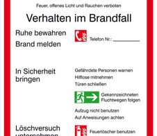 SafetyMarking® Brandschutzschild Brandschutzordnung Teil A 20 cm x 30 cm