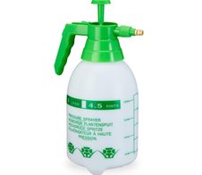 relaxdays Pumpsprühflasche, 2 L weiß, grün