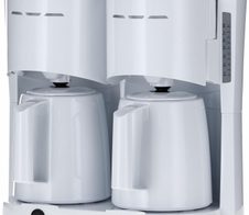SEVERIN KA 9314 Doppel-Kaffeemaschine 2x 1.000 W weiß