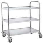 Servierwagen silber 84,5 x 52,5 x 94,0 cm