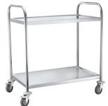 Servierwagen silber 84,5 x 52,5 x 94,0 cm