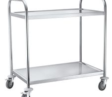 Servierwagen silber 84,5 x 52,5 x 94,0 cm